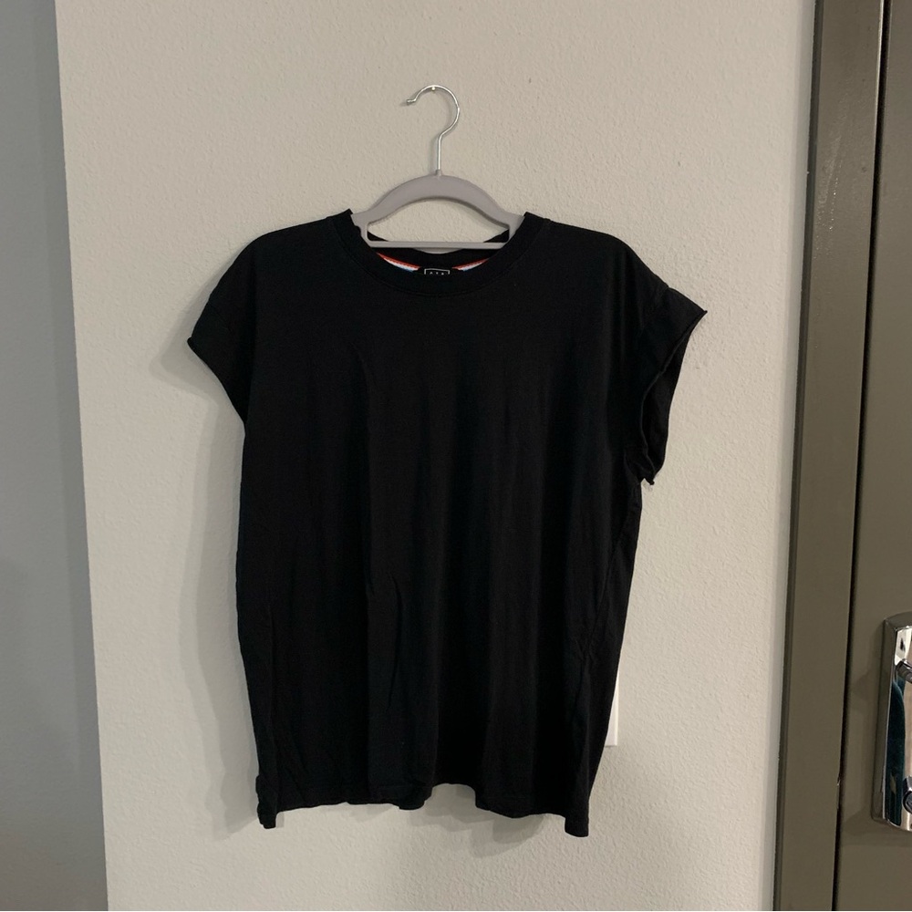 AYR Black Pima Cotton T Shirt